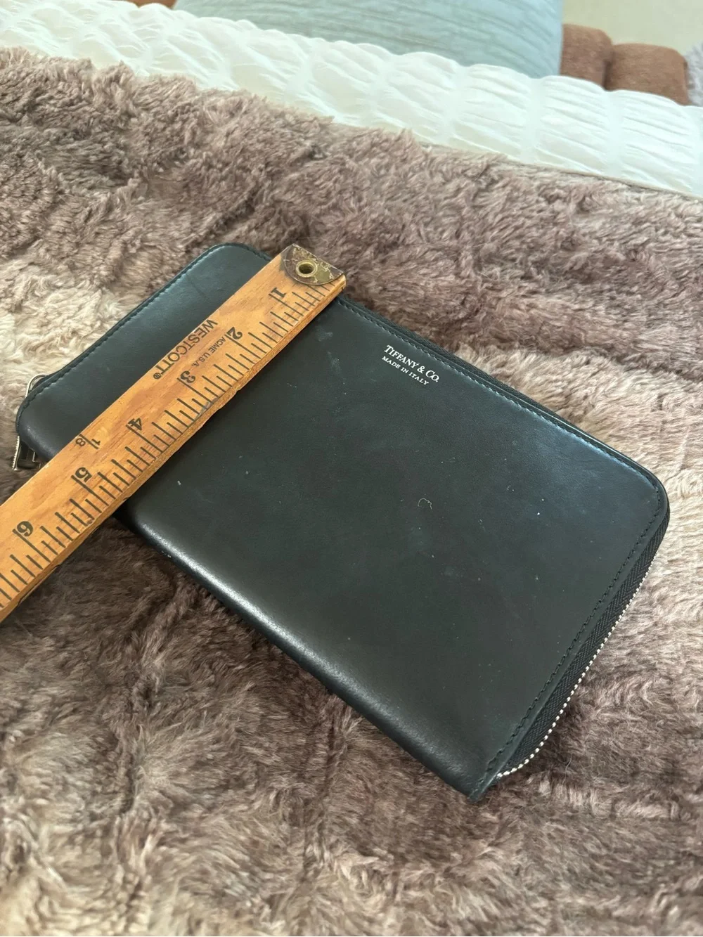 Tiffany & Co. Smooth Leather Travel Wallet Organizer